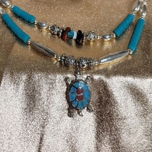 Lindo collar color turquesa Nuevo